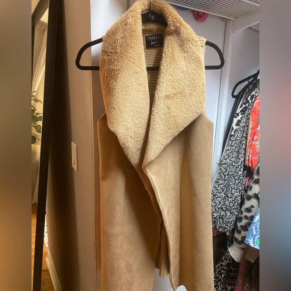 Faux fur vest